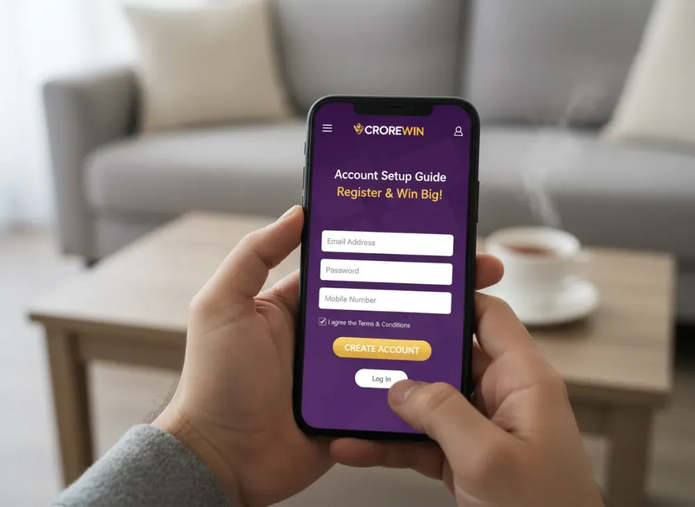 Crorewin registration guide for account setup